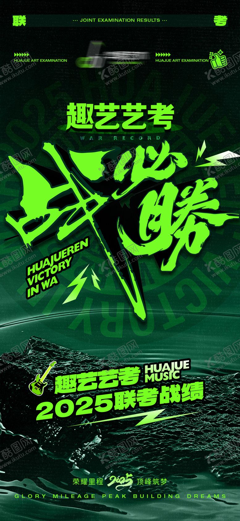 编号：81645708191642255282【酷图网】源文件下载-艺考成绩语海报