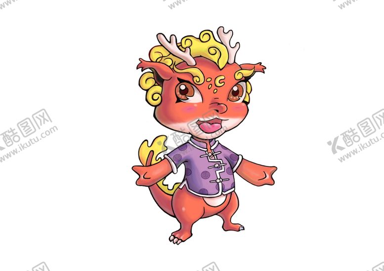 编号：90088609191239283688【酷图网】源文件下载-龙吉祥物手绘