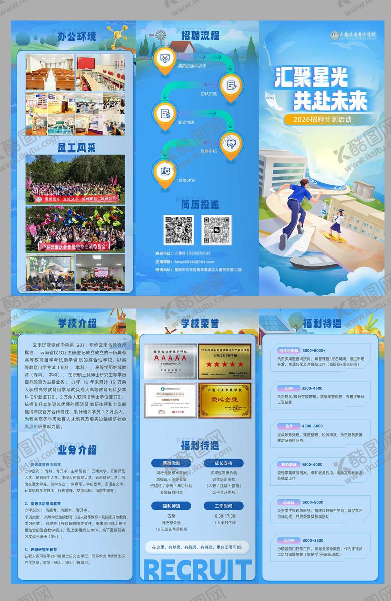 编号：24083912240002321471【酷图网】源文件下载-校园招聘三折页