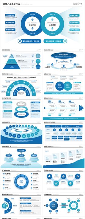 青蓝色高端逻辑数据PPT