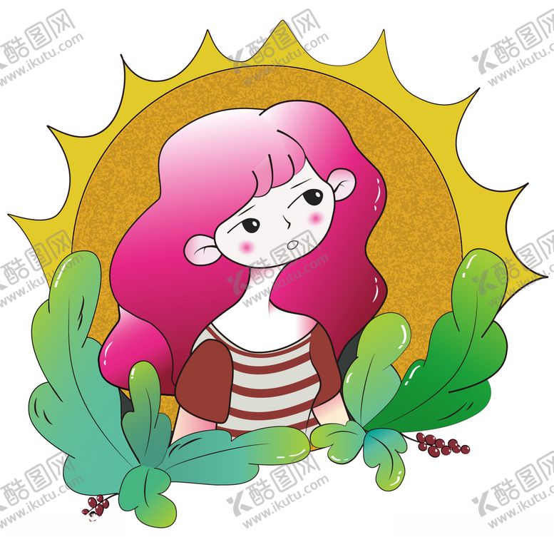 编号：82783710170952599211【酷图网】源文件下载-插画女孩