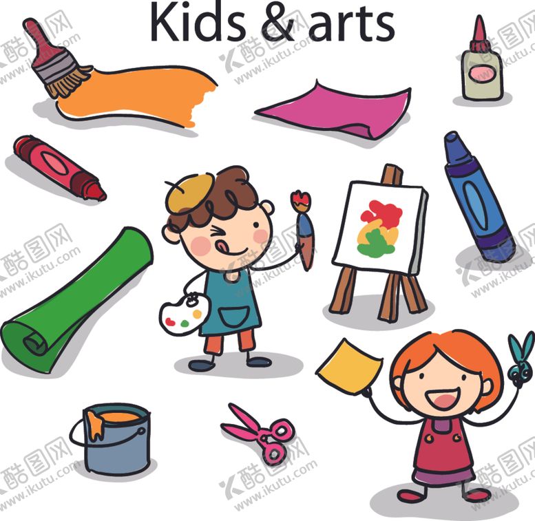 编号：80292506301817399237【酷图网】源文件下载-卡通儿童背景插图矢量