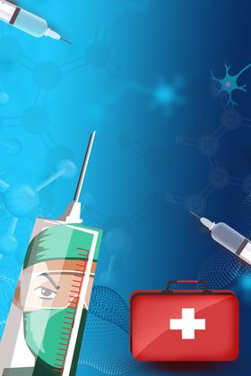 医护针海报背景