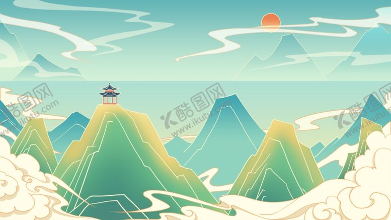 编号：53104912221316312485【酷图网】源文件下载-国潮背景
