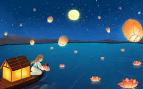 中秋插画节月饼盒包装设计海报