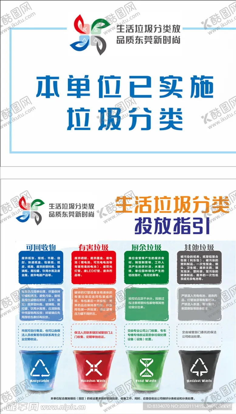 编号：97477705010837216781【酷图网】源文件下载-垃圾分类公示牌