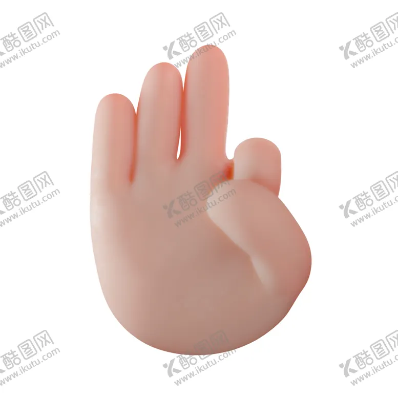 编号：87786412182028243029【酷图网】源文件下载-立体卡通手势