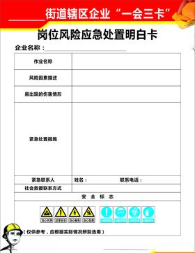 应急处置明白卡