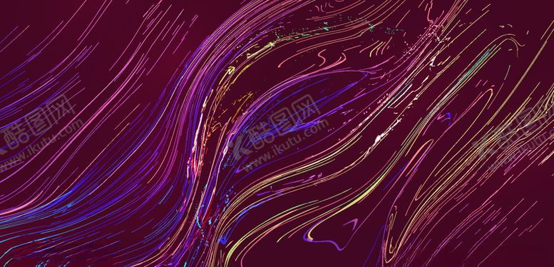 编号：77569410300116116746【酷图网】源文件下载-彩色光线五彩缤纷流动光线