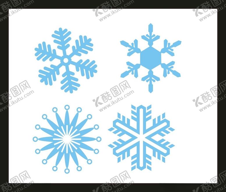编号：86108601250702255914【酷图网】源文件下载-手绘雪花素材