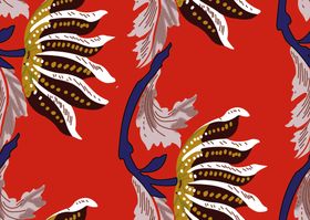 数码印花时尚型手绘方巾