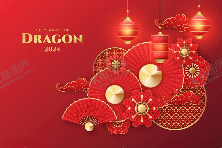 编号：87839802221740007245【酷图网】源文件下载-龙年背景