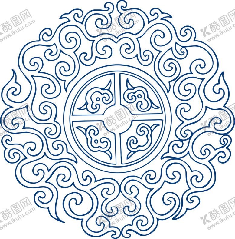 编号：47460009260409122284【酷图网】源文件下载-青花瓷图案