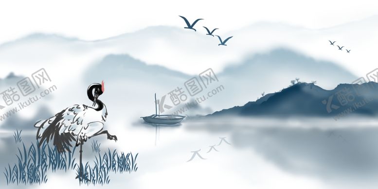 编号：30037404302025467366【酷图网】源文件下载-中国风山水背景