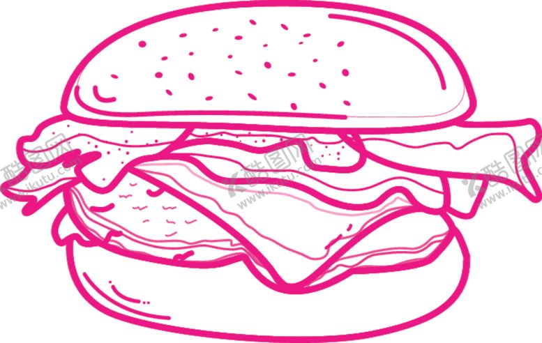 编号：60133906191507135958【酷图网】源文件下载-卡通汉堡