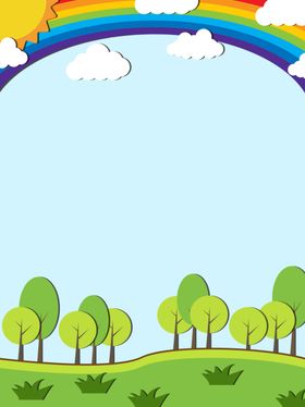 绿色卡通背景