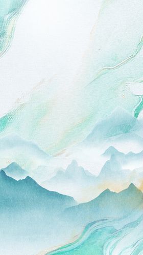 梦幻水墨风山水背景图