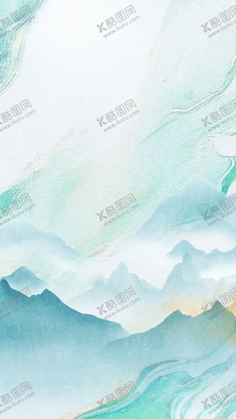 编号：74802211021208546176【酷图网】源文件下载-梦幻水墨风山水背景图