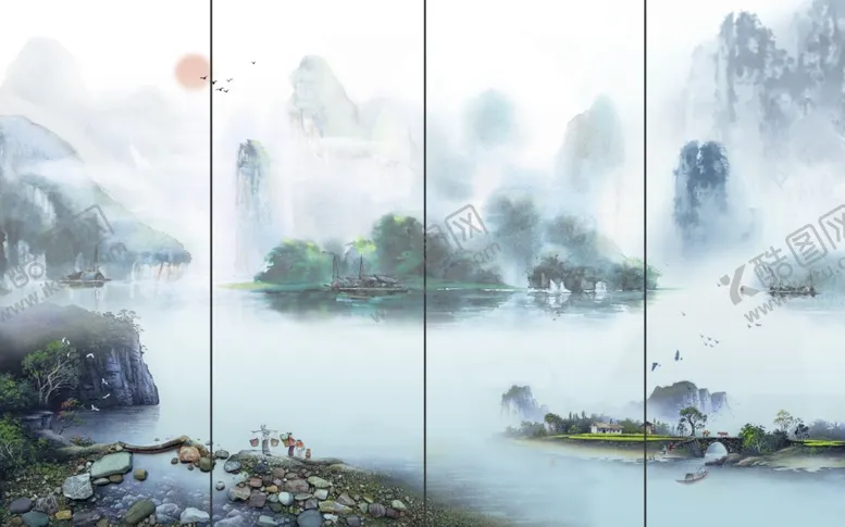 编号：28470206291408289389【酷图网】源文件下载-中式背景墙