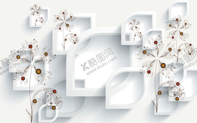 编号：35383507130625331446【酷图网】源文件下载-3D菱形壁画