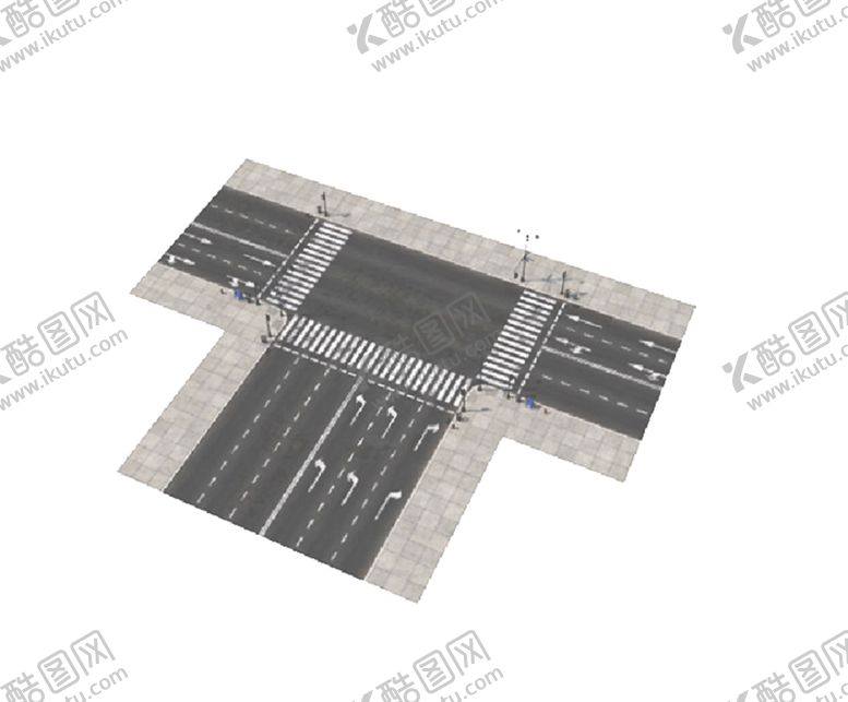 编号：13283201192005369194【酷图网】源文件下载-C4D模型马路