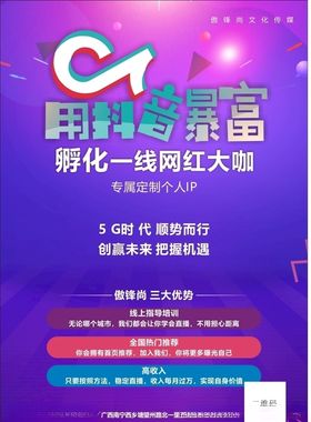 MCN演员网红招聘海报 