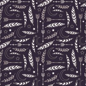 复古森系手绘矢量图案纹理