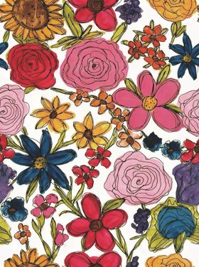 多彩花卉图案缤纷绚丽世界