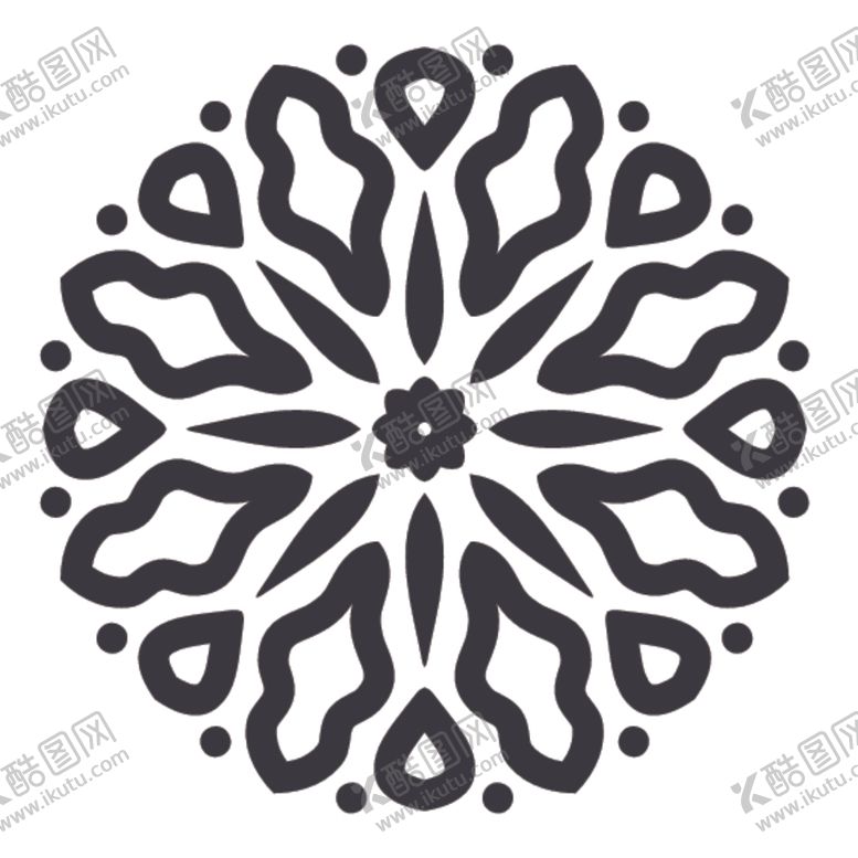 编号：55509609191654533997【酷图网】源文件下载-黑白简约花纹图案设计