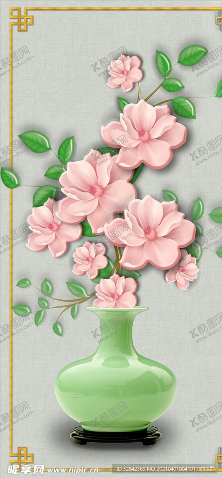 编号：95737703160023532788【酷图网】源文件下载-中式花