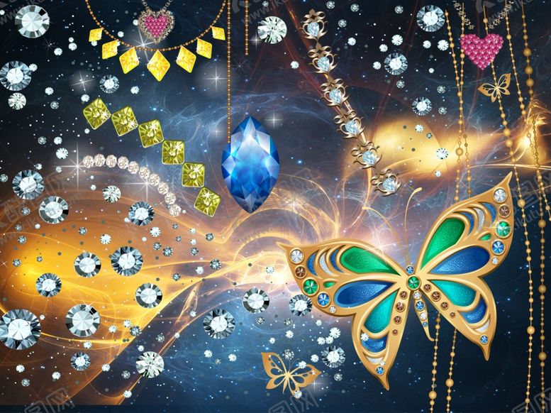 编号：49637709241802048010【酷图网】源文件下载-珠宝背景墙