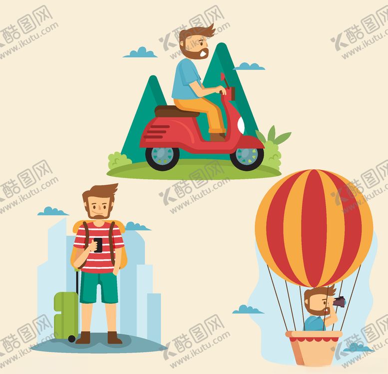 编号：75920806242104509896【酷图网】源文件下载-旅客游客