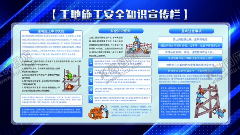 编号：74657801180017474228【酷图网】源文件下载-施工安全知识