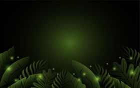 线条矢量手绘花草植物