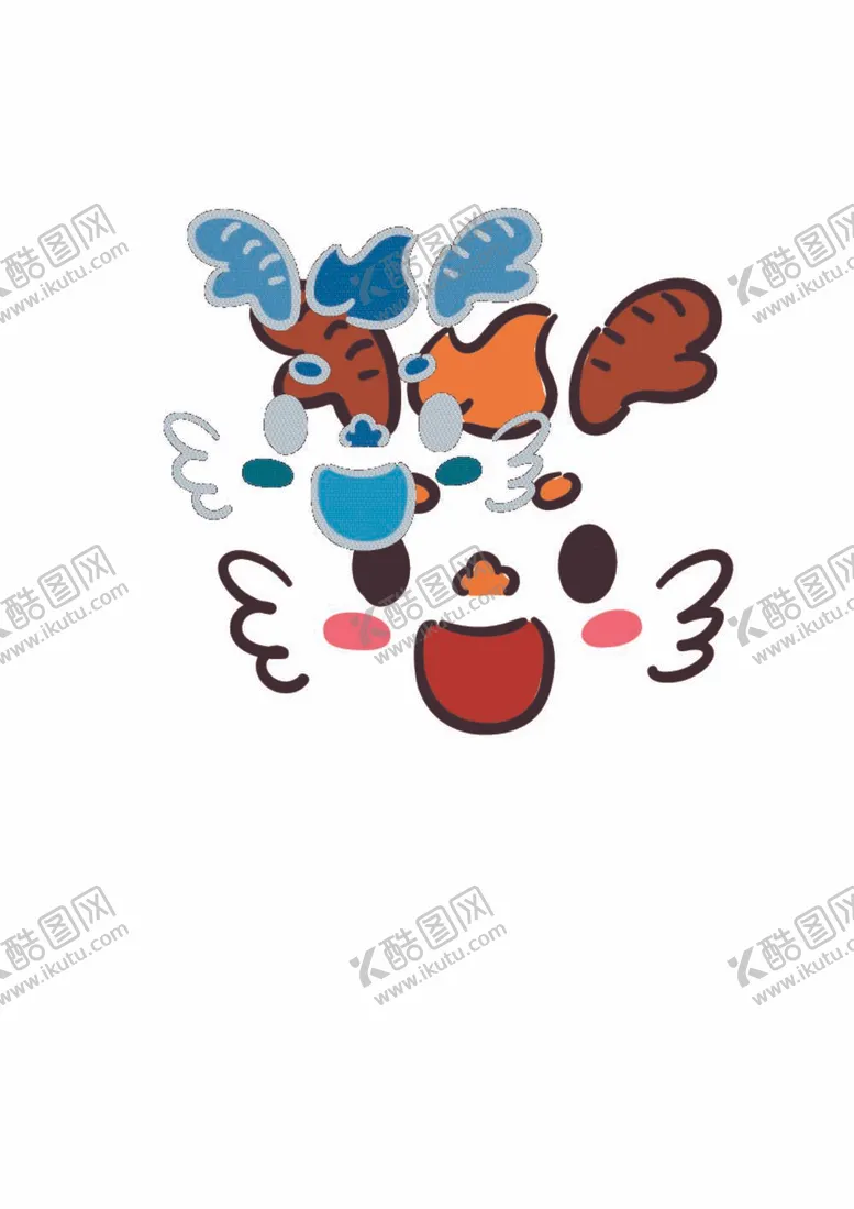 编号：76762912062103572704【酷图网】源文件下载-手绘卡通龙头像