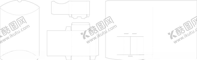 编号：44551910290607246585【酷图网】源文件下载-包装设计盒子刀模陈列
