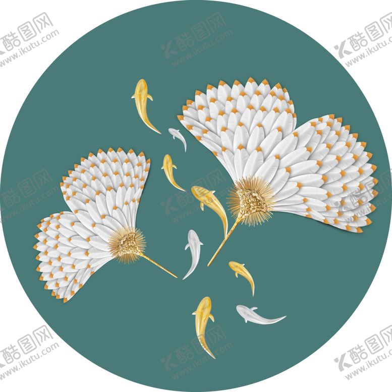 编号：55039412091555403121【酷图网】源文件下载-圆形装饰画