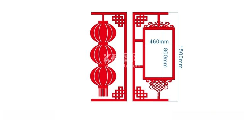 编号：26161111252253506805【酷图网】源文件下载-中国风灯杆牌