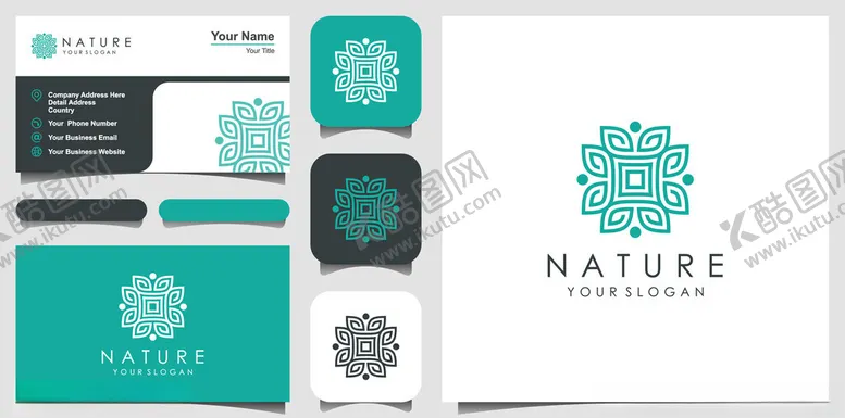 编号：48960204011226287304【酷图网】源文件下载-自然主题品牌视觉设计套件