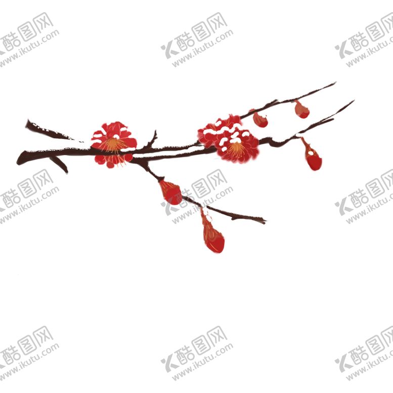 编号：93994807012047227556【酷图网】源文件下载-中国风水墨梅