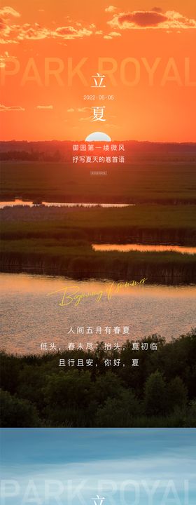 立夏节气移动端海报
