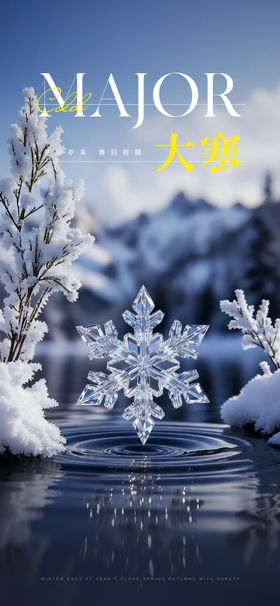 大寒节气移动端海报
