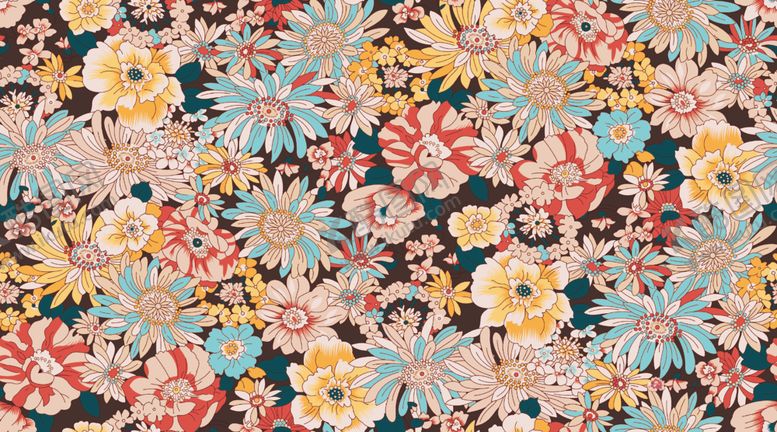 编号：76626909220228187893【酷图网】源文件下载-多彩花卉图案纹理