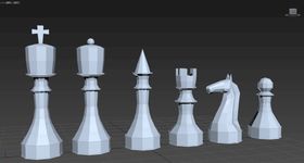 C4D模型国际象棋