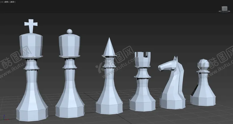 编号：36052501271929175749【酷图网】源文件下载-国际象棋3D模型
