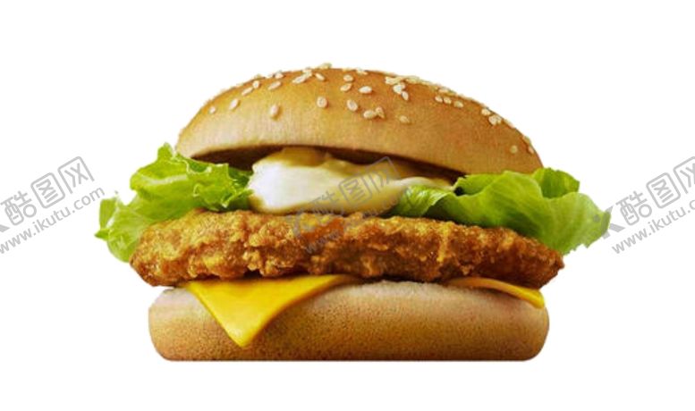 编号：98110810061621135508【酷图网】源文件下载-鸡肉汉堡