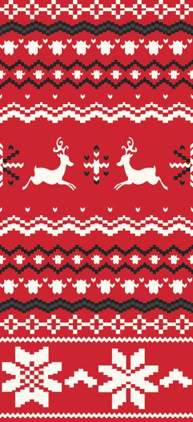 毛衣印花雪花麋鹿小色块