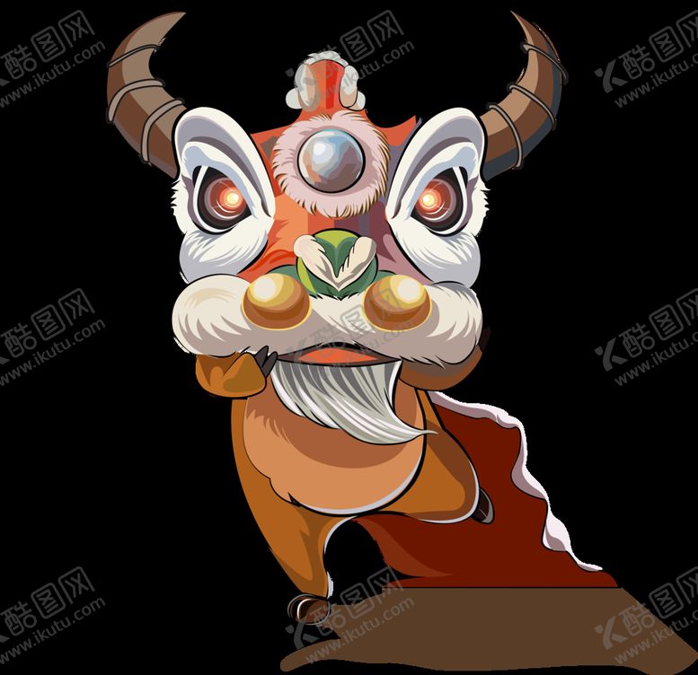 编号：08416710041910105183【酷图网】源文件下载-国潮狮子