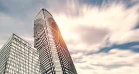 商务城市背景楼房建筑画册未来大楼