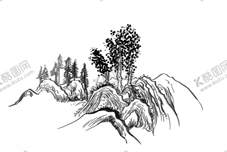 编号：51262310152203456303【酷图网】源文件下载-水墨元素